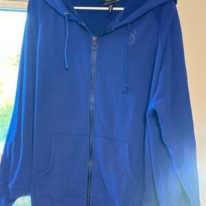 Victorias Secret full zip hoodie. Blue XL